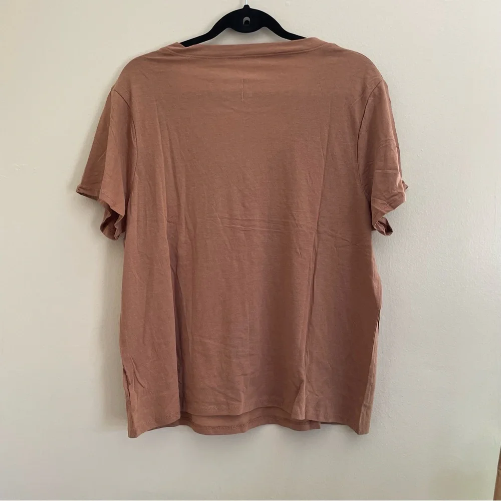 A New Day | Brown V Neck T-Shirt NWT - Picture 6 of 6